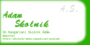 adam skolnik business card